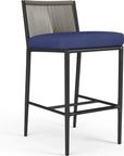 Pietra Weather-Resistant Patio Counter Stool-Outdoor Counter Stools-Sunset West-Echo Midnight-LOOMLAN