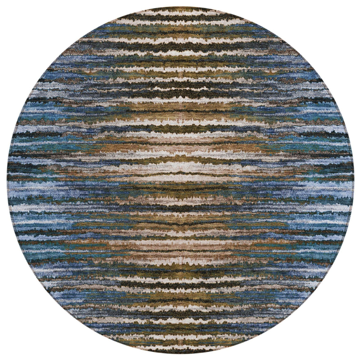 Addison Rugs Pixel Weave Blue Washable Indoor-Outdoor Rug