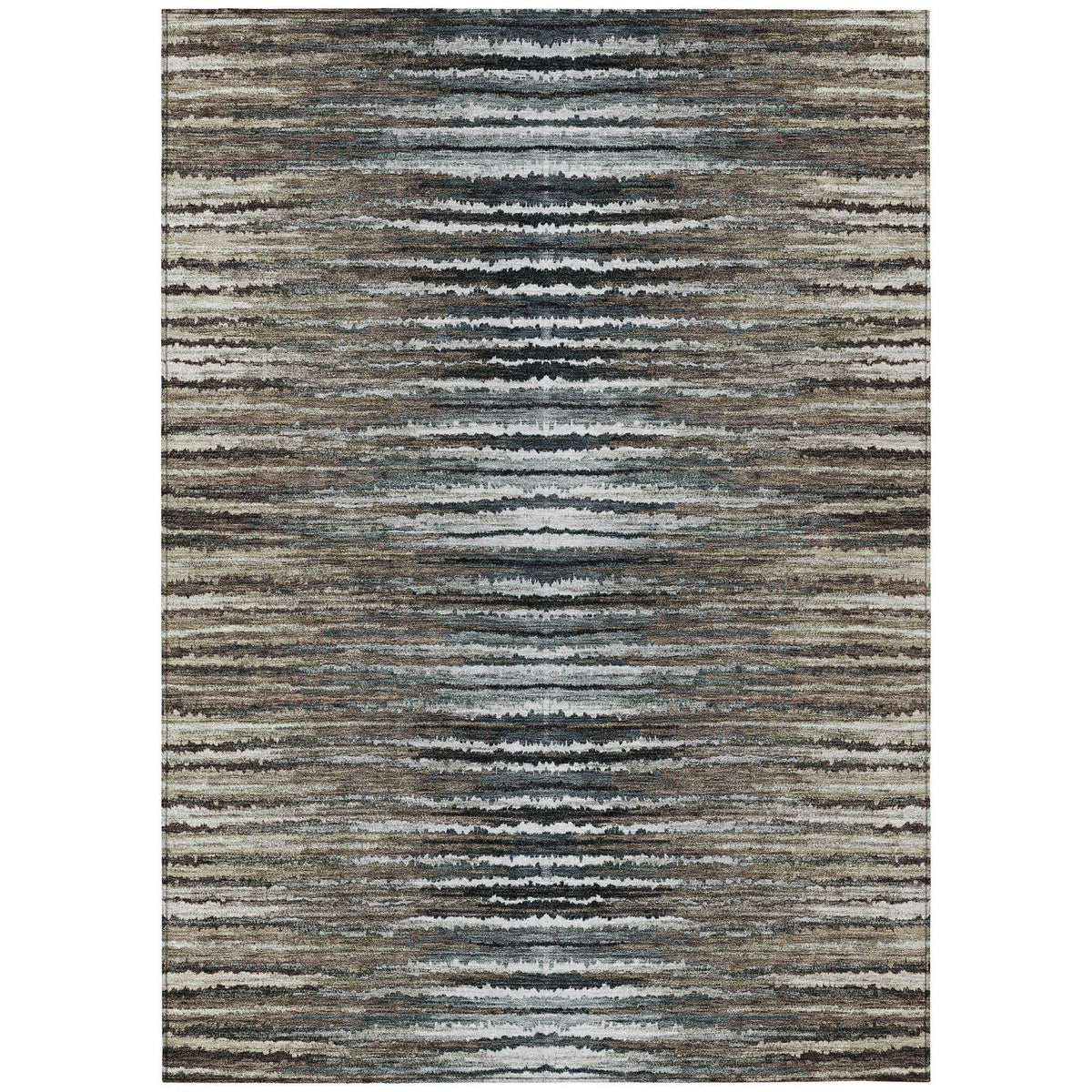 Addison Rugs Pixel Weave Brown Washable Indoor-Outdoor Rug