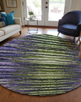 Addison Rugs Pixel Weave Purple Washable Indoor-Outdoor Rug
