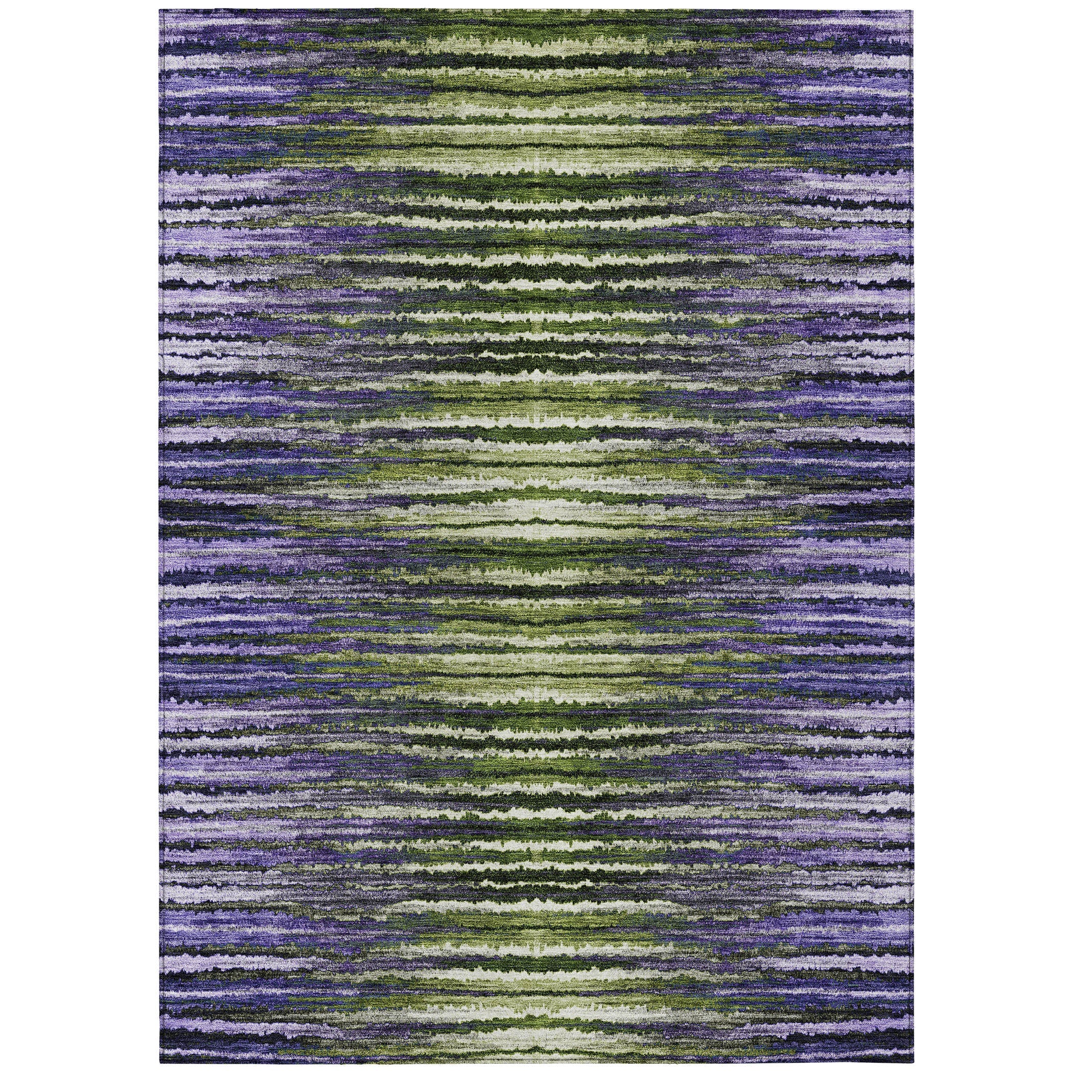 Addison Rugs Pixel Weave Purple Washable Indoor-Outdoor Rug