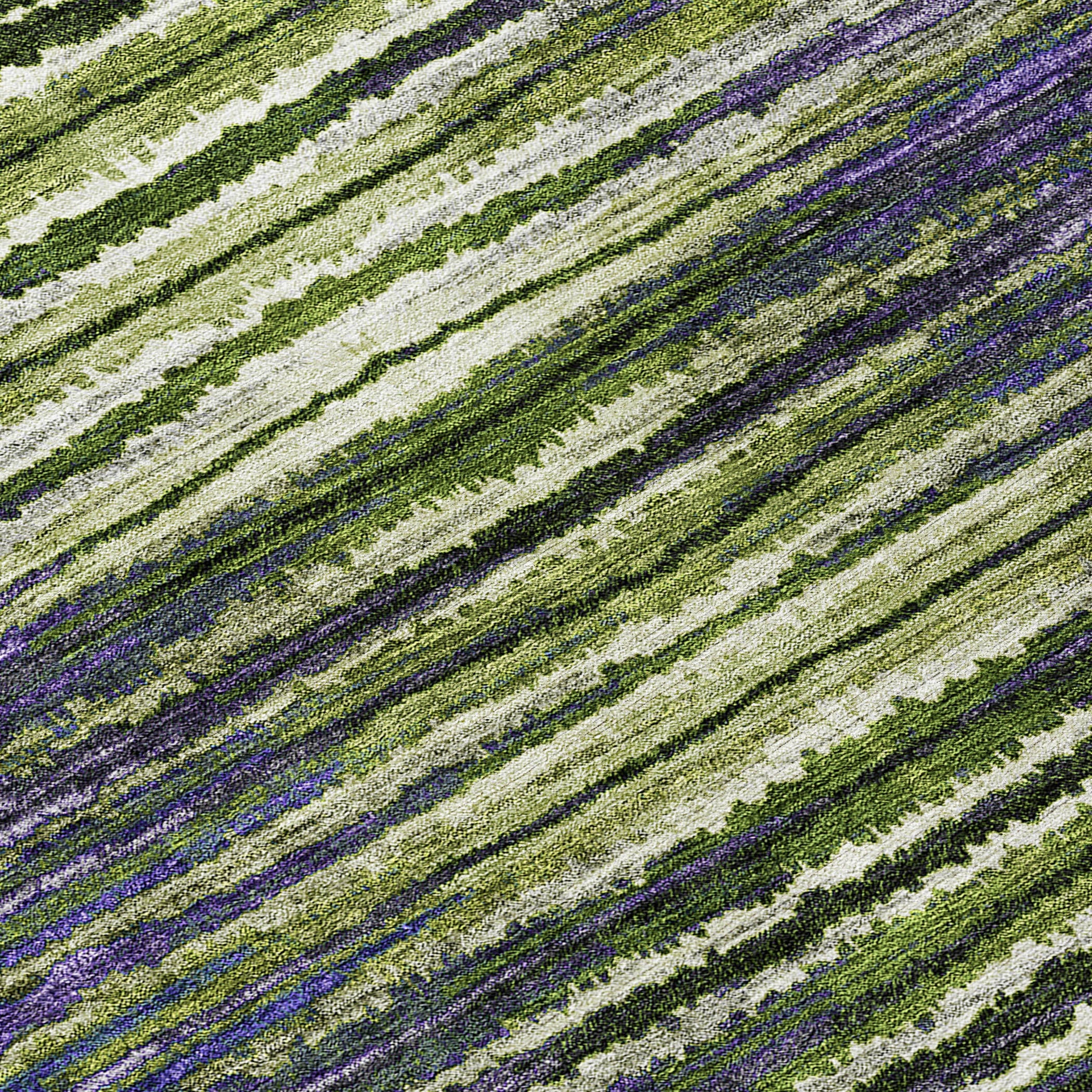 Addison Rugs Pixel Weave Purple Washable Indoor-Outdoor Rug