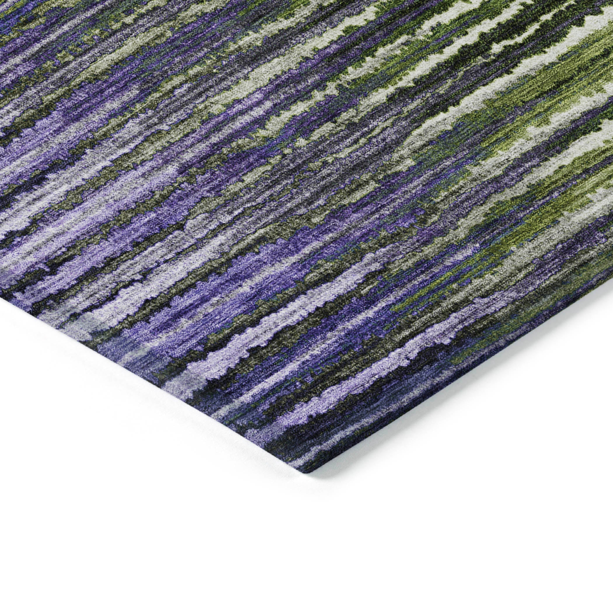 Addison Rugs Pixel Weave Purple Washable Indoor-Outdoor Rug