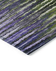 Addison Rugs Pixel Weave Purple Washable Indoor-Outdoor Rug