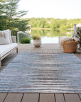 Addison Rugs Pixel Weave Sky Washable Indoor-Outdoor Rug