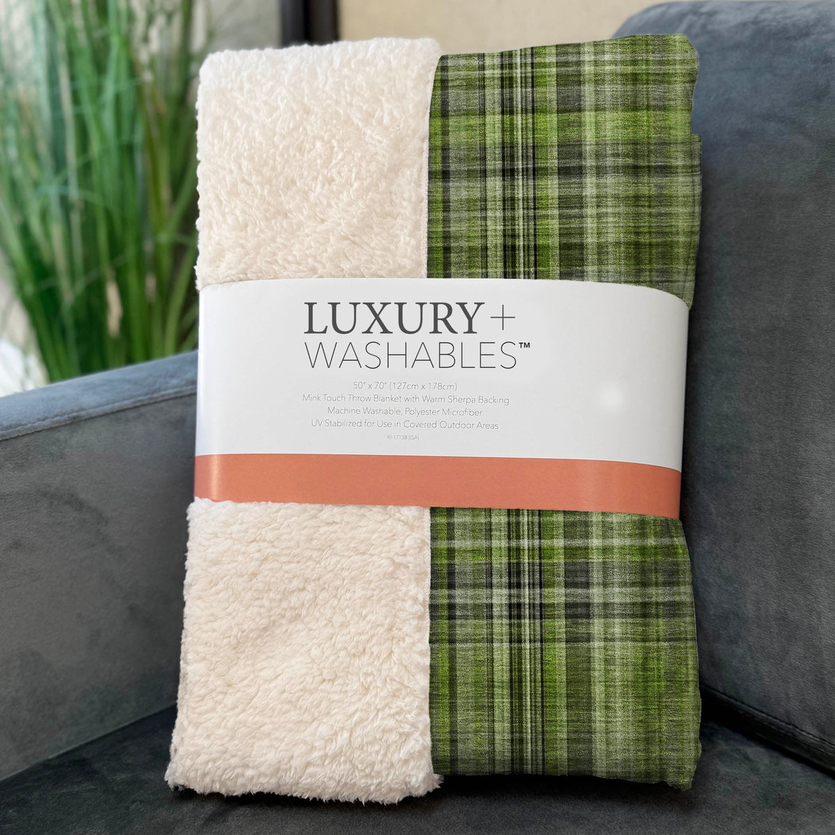 Addison Rugs Plaid Green Washable Indoor-Outdoor Rug