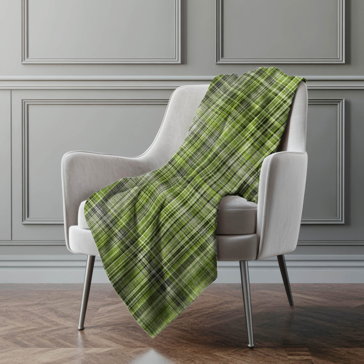 Addison Rugs Plaid Green Washable Indoor-Outdoor Rug