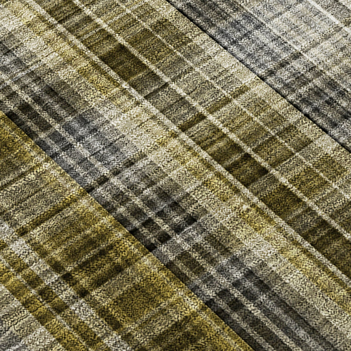 Addison Rugs Plaid Brown Washable Indoor-Outdoor Rug