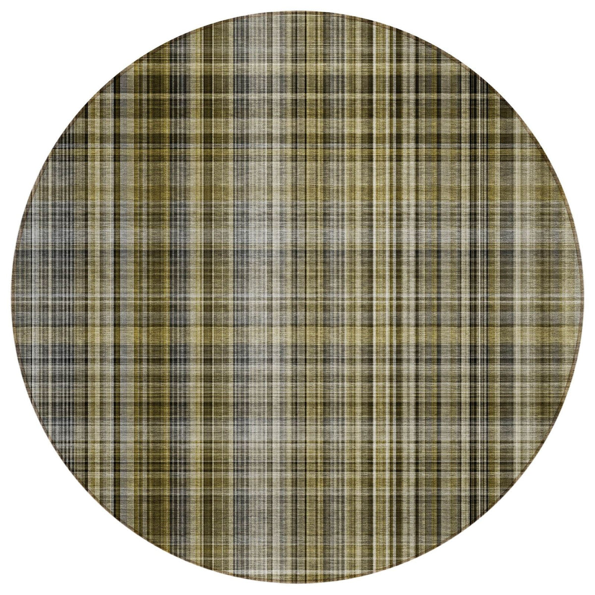 Addison Rugs Plaid Brown Washable Indoor-Outdoor Rug