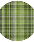 Addison Rugs Plaid Green Washable Indoor-Outdoor Rug