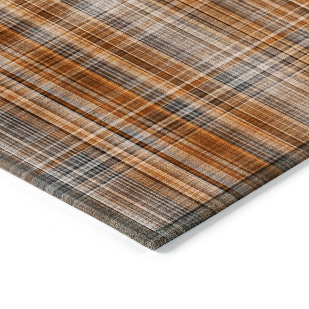 Addison Rugs Plaid Terracotta Washable Indoor-Outdoor Rug