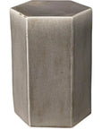 Jamie Young Porto Ceramic Hexagon Outdoor Side Table