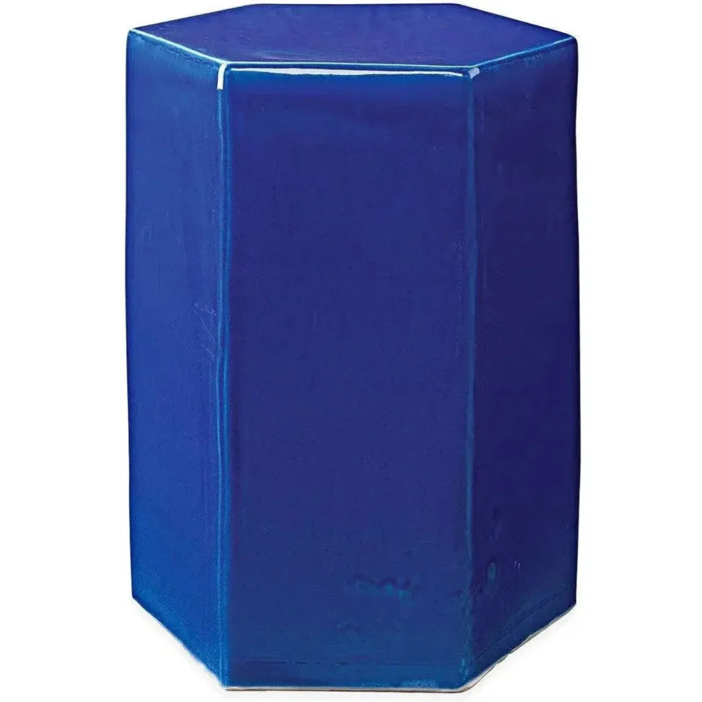 Jamie Young Porto Ceramic Hexagon Outdoor Side Table