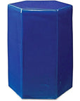 Jamie Young Porto Ceramic Hexagon Outdoor Side Table