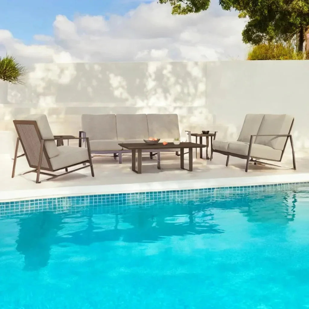 Castelle Prism High Back Deep Sofa with Table Set 6PC