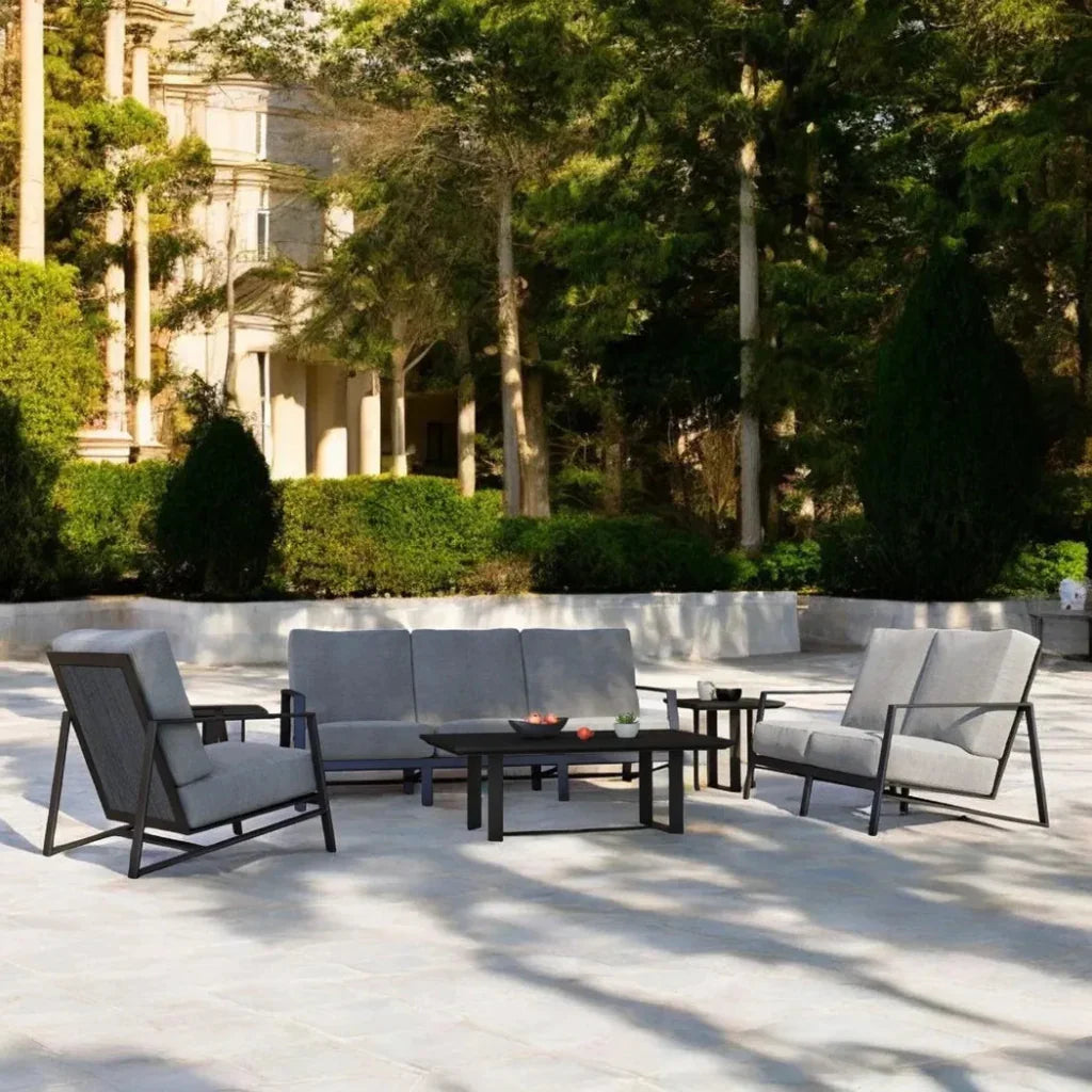 Castelle Prism High Back Deep Sofa with Table Set 6PC