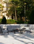 Castelle Prism High Back Deep Sofa with Table Set 6PC