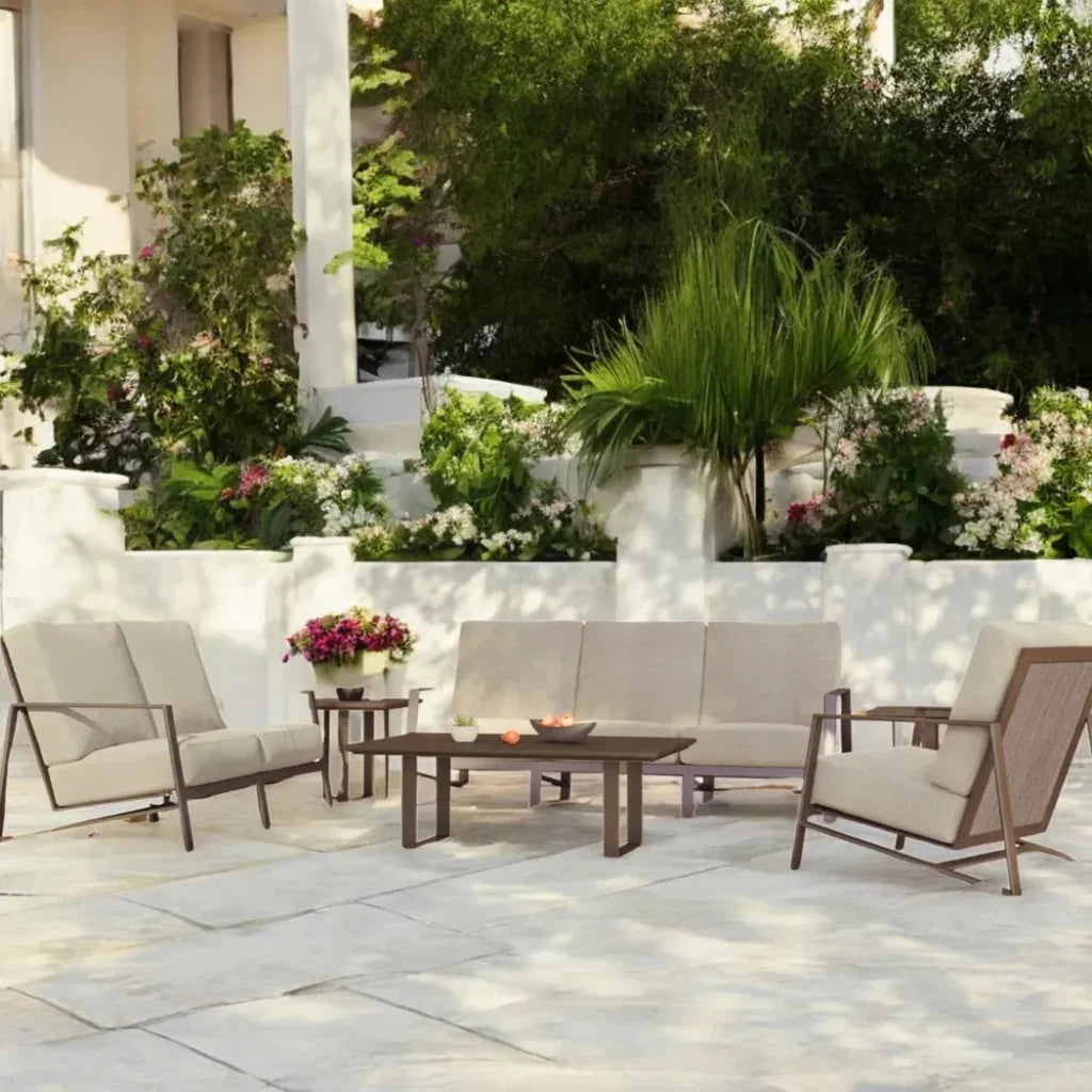 Castelle Prism High Back Deep Sofa with Table Set 6PC