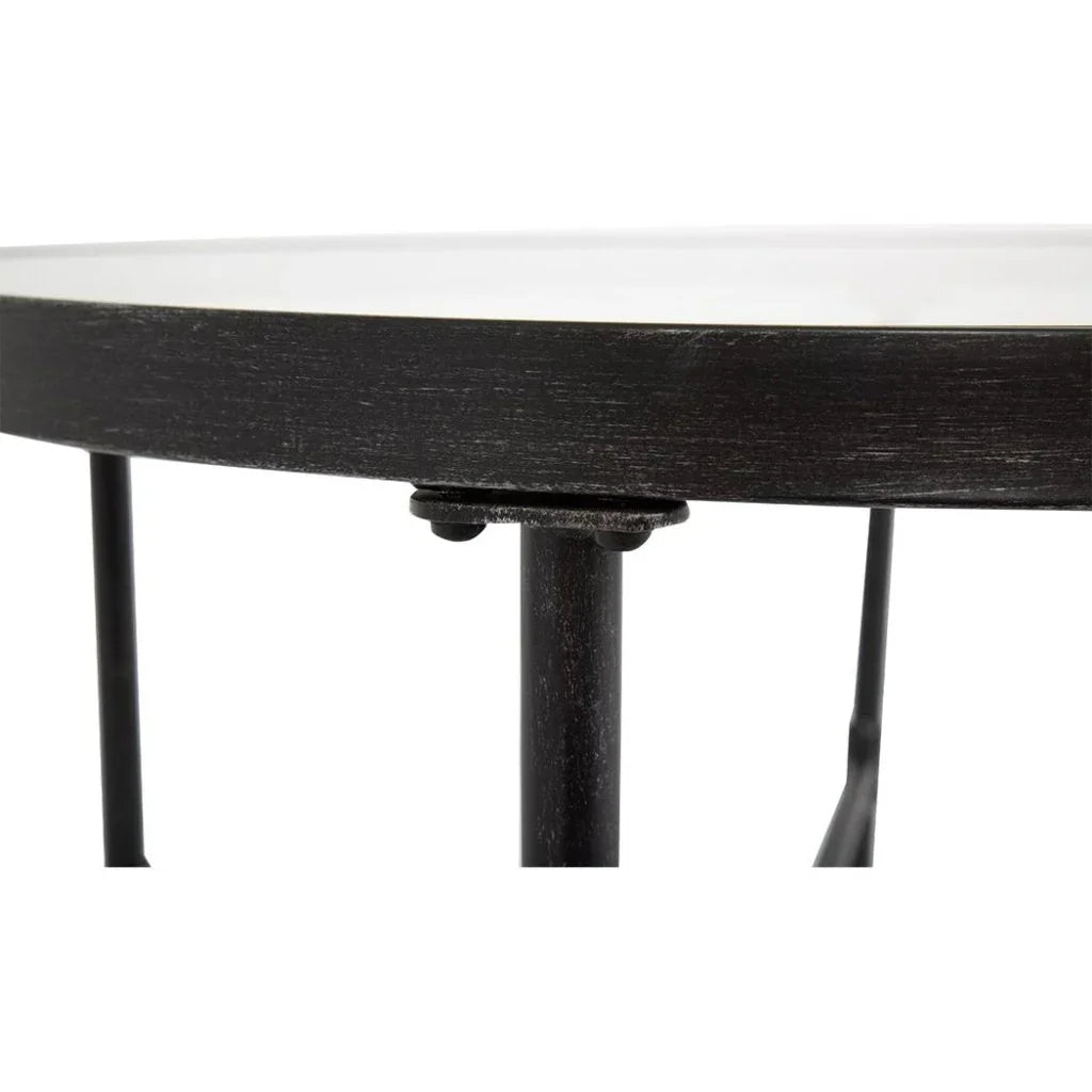 Sunset West Provence Iron Round Outdoor Bistro Table 2PC