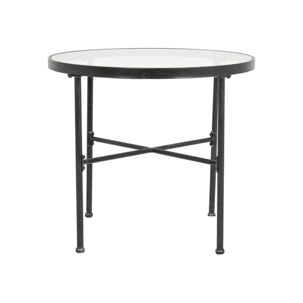 Sunset West Provence Iron Round Outdoor Bistro Table 2PC