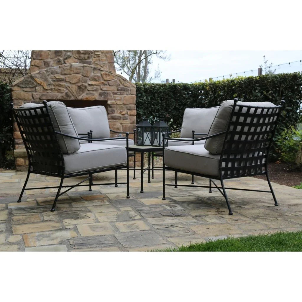 Sunset West Provence Iron Square Outdoor End Table