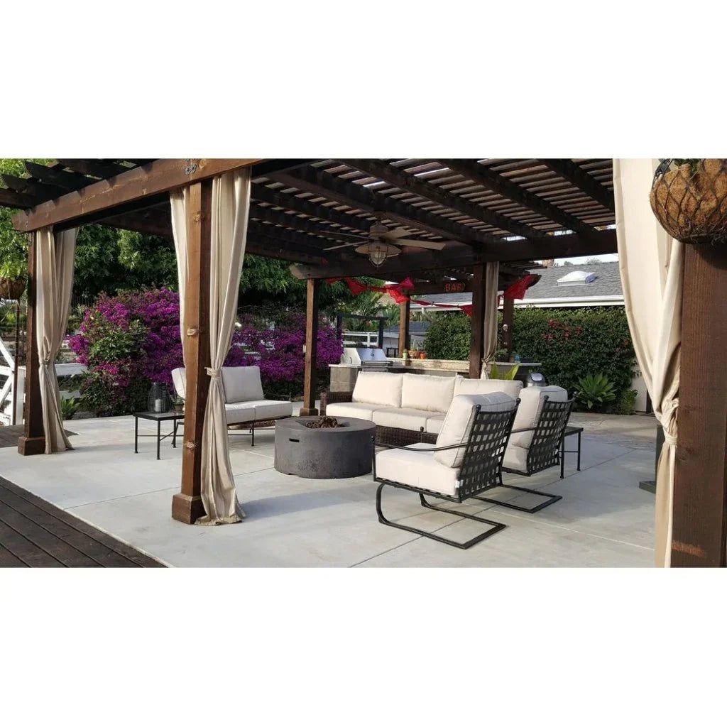 Sunset West Provence Iron Square Outdoor End Table