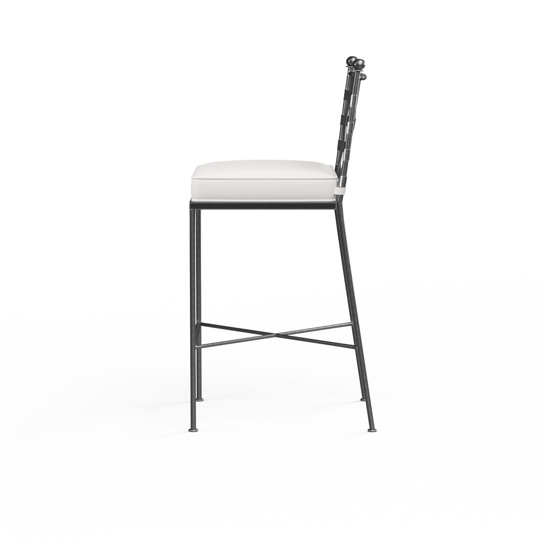 Sunset West Provence Sunbrella Outdoor Bar Stool 2PC