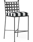 Provence Sunbrella Outdoor Bar Stool-Outdoor Bar Stools-Sunset West-Cabana Classic-LOOMLAN