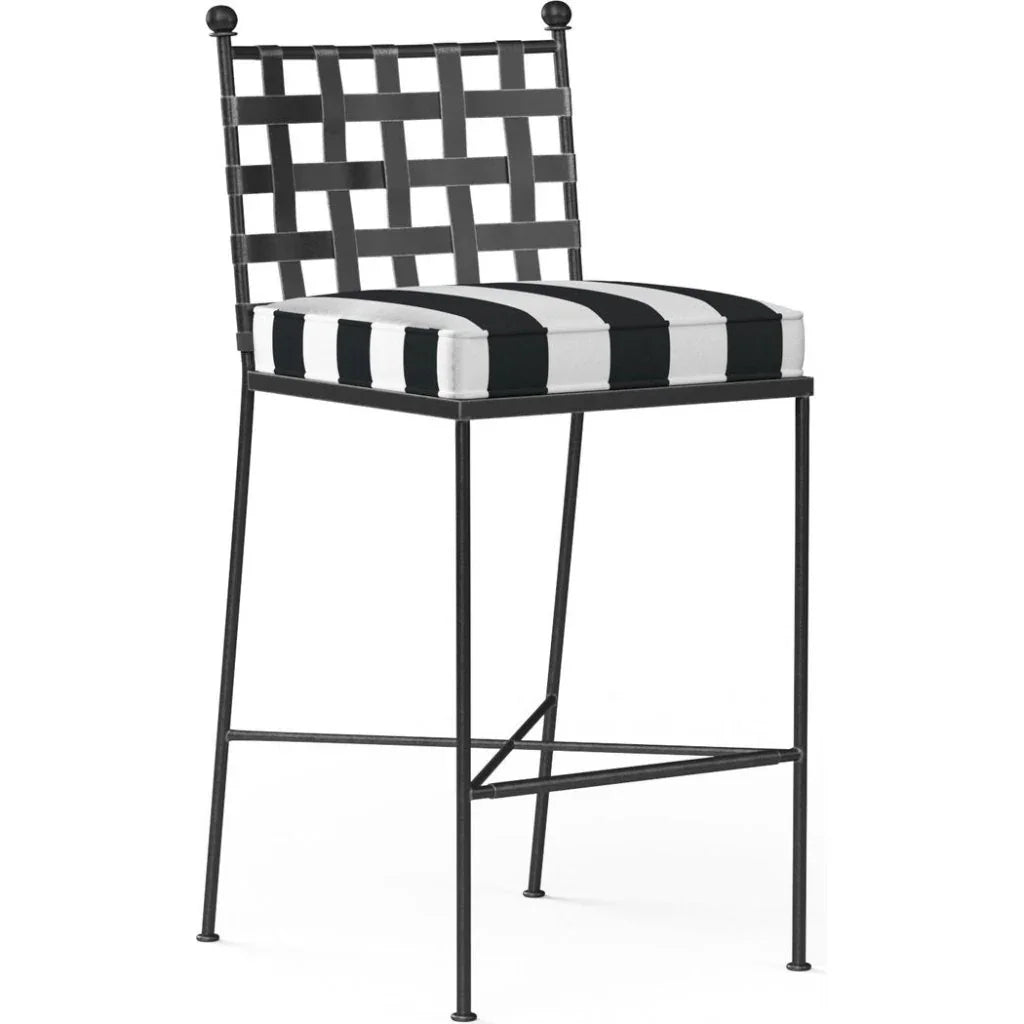 Sunset West Provence Sunbrella Outdoor Bar Stool 2PC