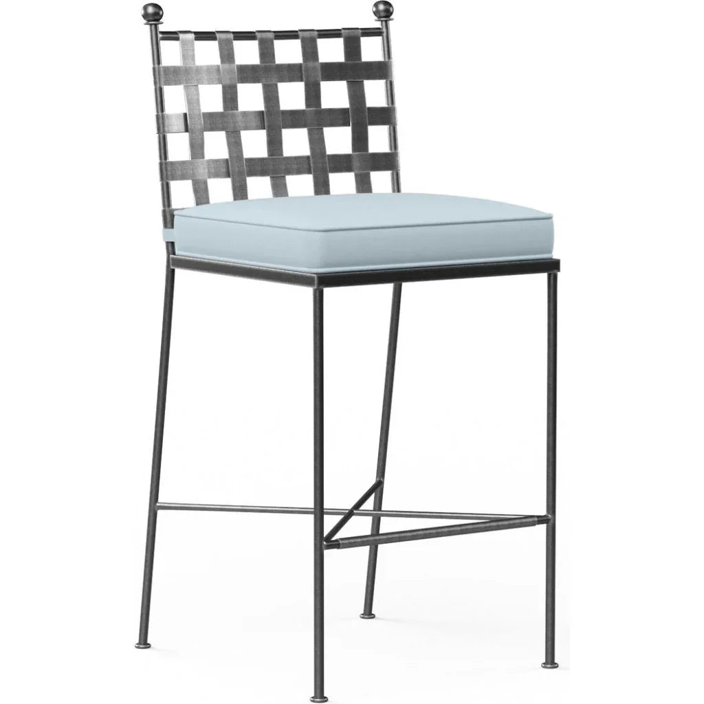Sunset West Provence Sunbrella Outdoor Bar Stool 2PC