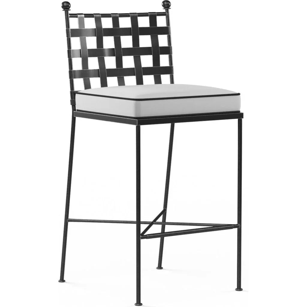Sunset West Provence Sunbrella Outdoor Bar Stool 2PC