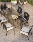 Sunset West Provence Sunbrella Outdoor Dining Chair 2PC