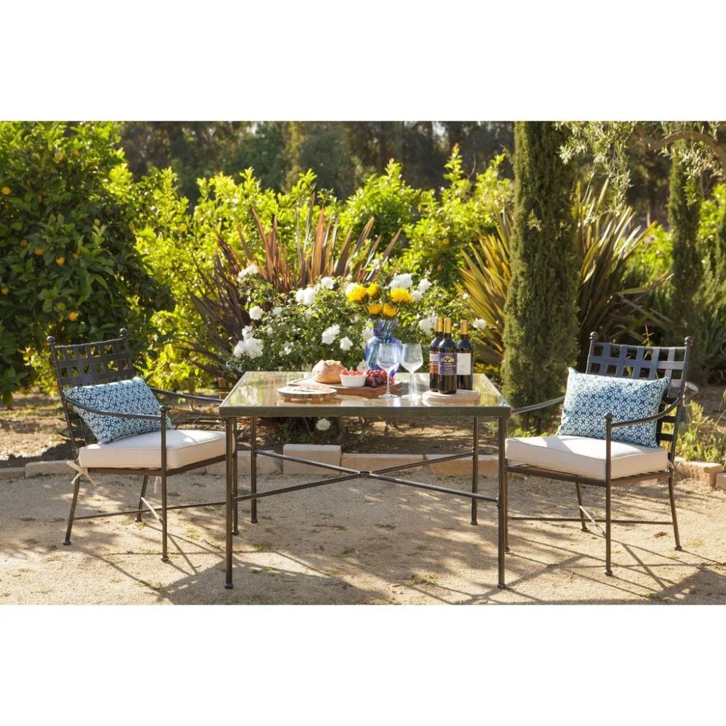 Sunset West Provence Sunbrella Outdoor Dining Chair 2PC