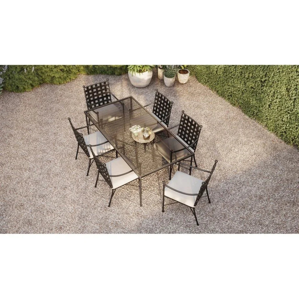 Sunset West Provence Sunbrella Outdoor Dining Chair 2PC