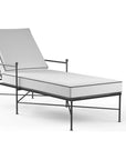 Provence Sunbrella Outdoor Lounge Chaise-Outdoor Chaises-Sunset West-Contrast Spectrum-LOOMLAN