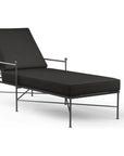 Provence Sunbrella Outdoor Lounge Chaise-Outdoor Chaises-Sunset West-Spectrum Carbon-LOOMLAN