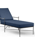 Provence Sunbrella Outdoor Lounge Chaise-Outdoor Chaises-Sunset West-Spectrum Indigo-LOOMLAN