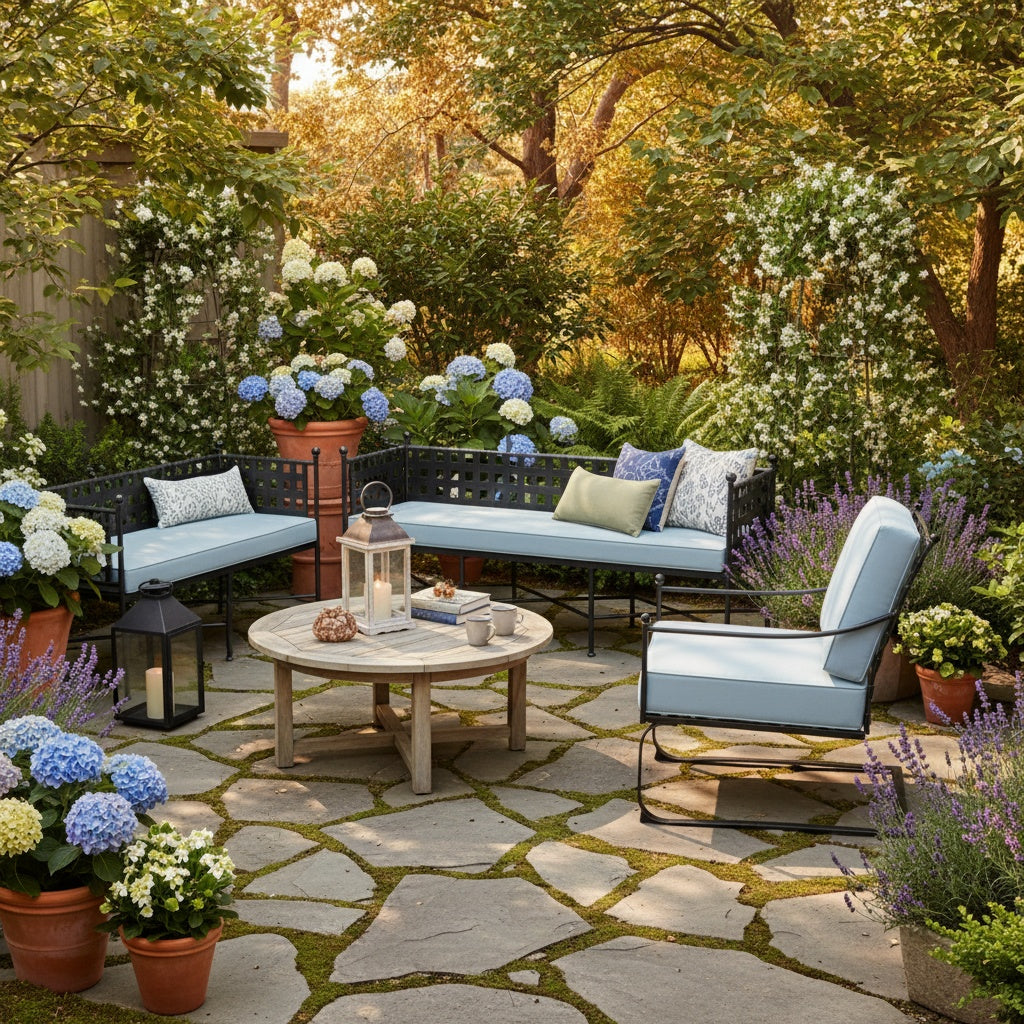 Provence Sunbrella Rocking Outdoor Club Chair-Outdoor Accent Chairs-Sunset West-LOOMLAN