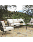 Sunset West Provence Wrought Iron Outdoor Coffee Table