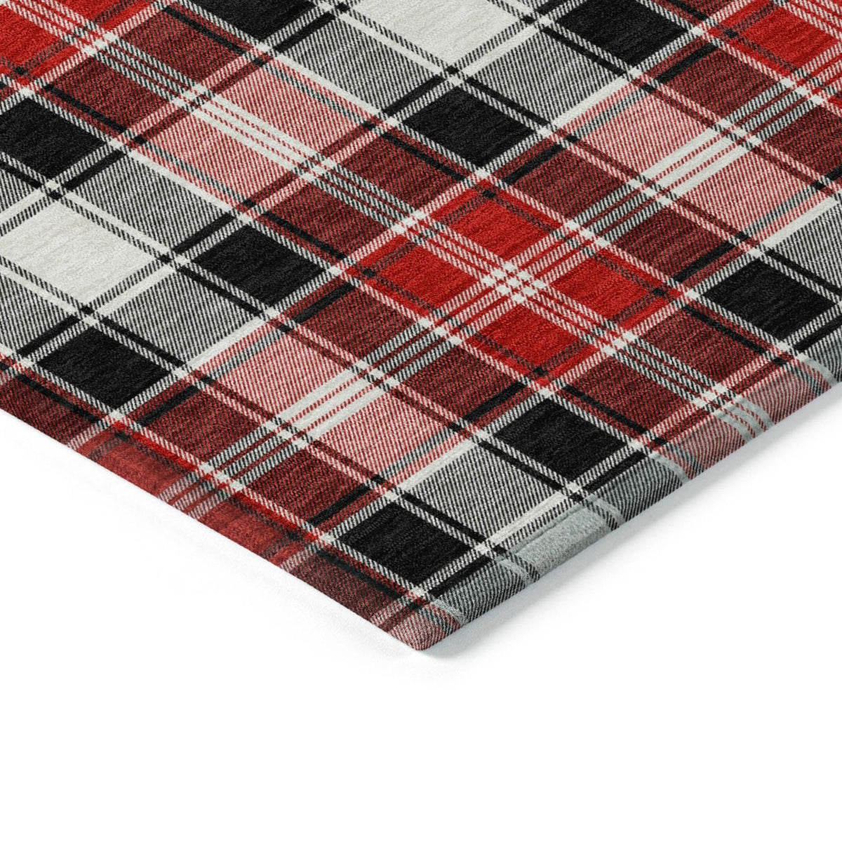 Addison Rugs Quaanor Black Washable Indoor-Outdoor Rug