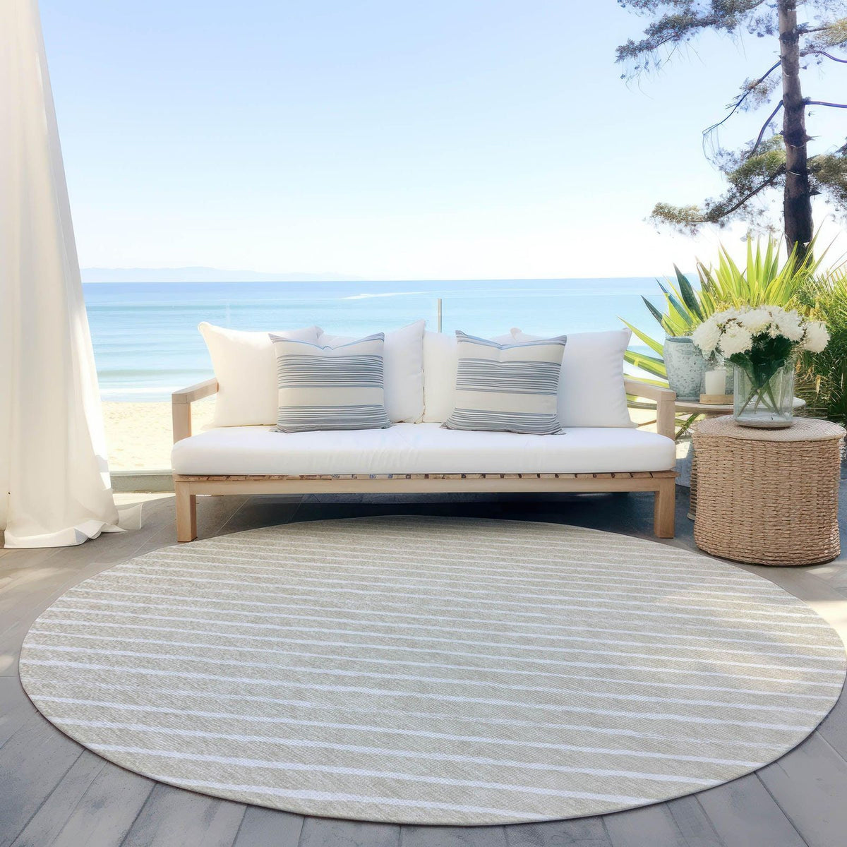 Addison Rugs Quaara Brown Washable Indoor-Outdoor Rug