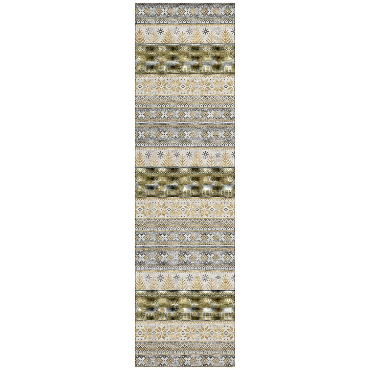 Addison Rugs Quaara Gray Washable Indoor-Outdoor Rug