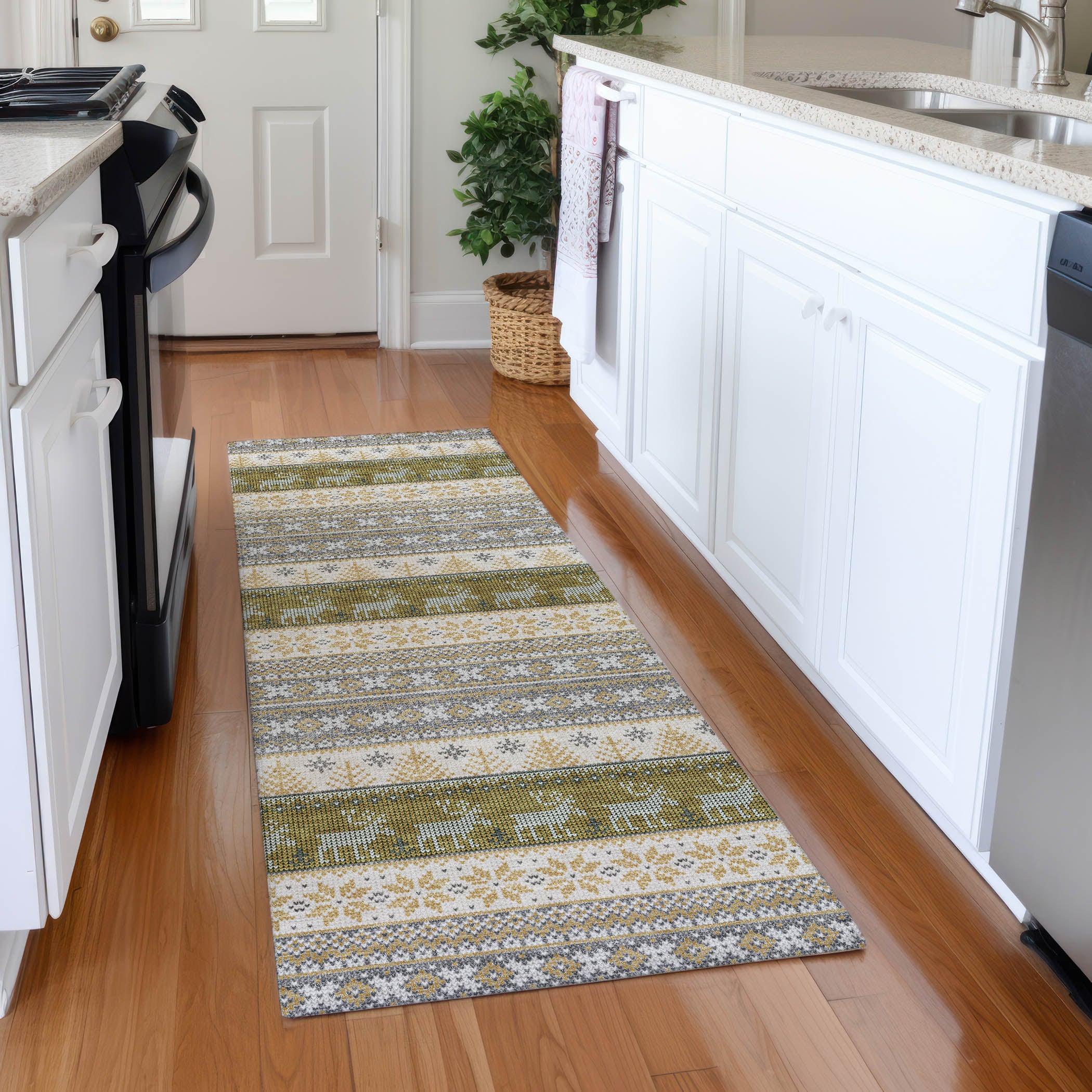 Addison Rugs Quaara Gray Washable Indoor-Outdoor Rug