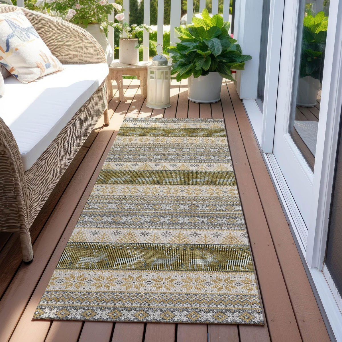 Addison Rugs Quaara Gray Washable Indoor-Outdoor Rug