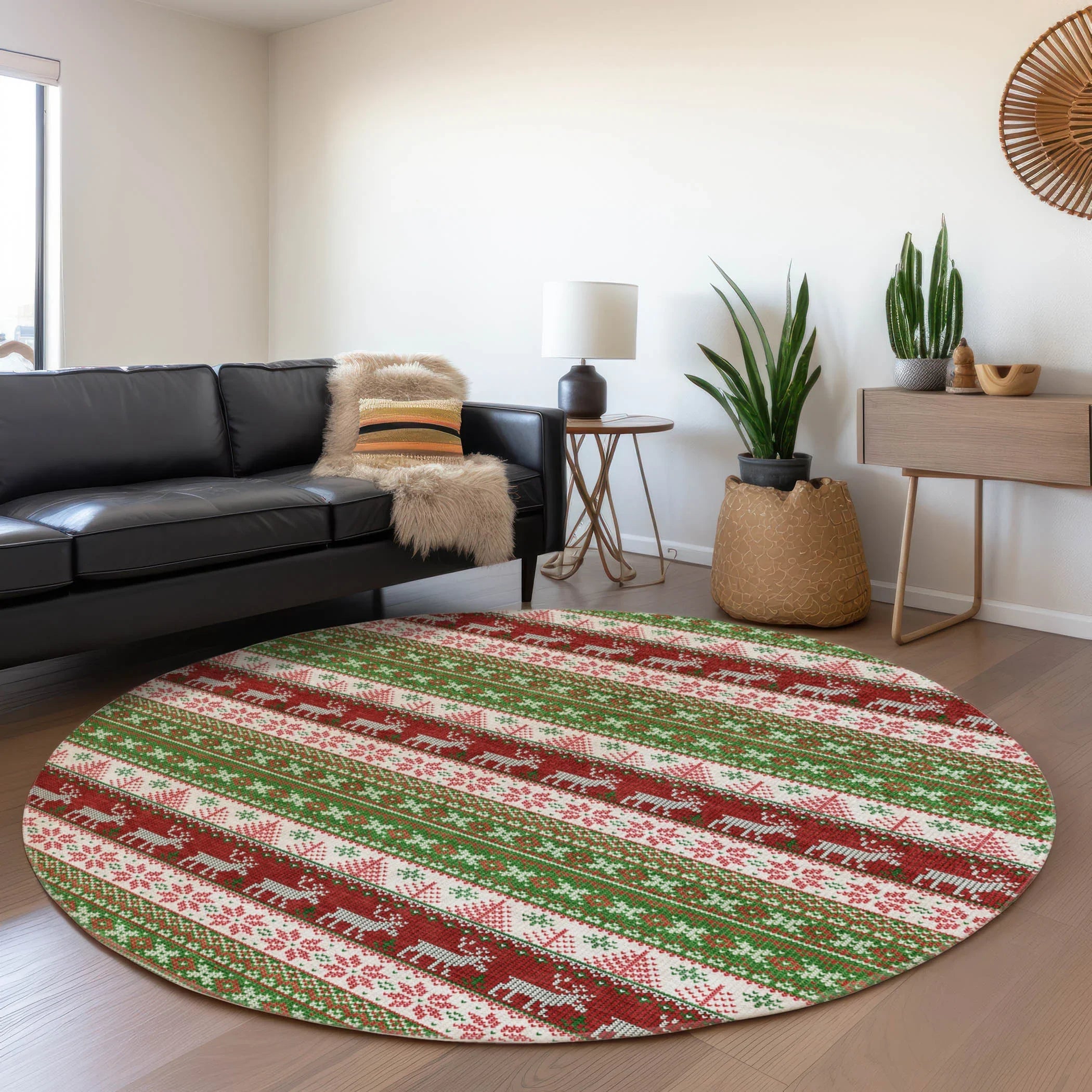 Addison Rugs Quaara Green Washable Indoor-Outdoor Rug