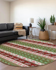 Addison Rugs Quaara Green Washable Indoor-Outdoor Rug
