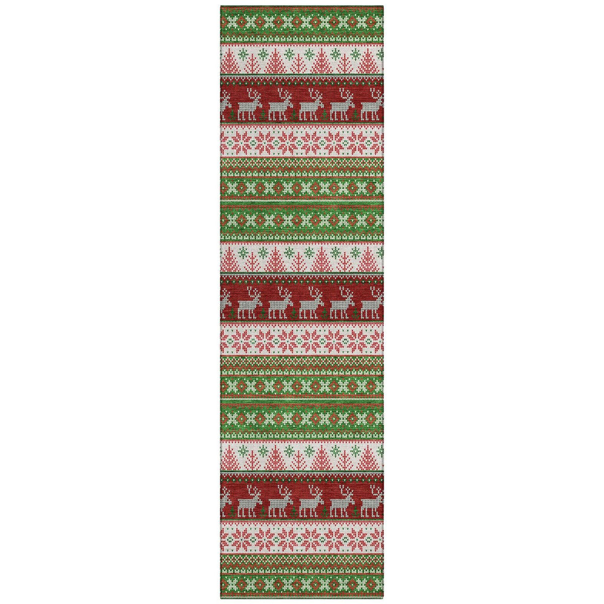 Addison Rugs Quaara Green Washable Indoor-Outdoor Rug