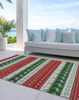 Addison Rugs Quaara Red Washable Indoor-Outdoor Rug