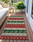 Addison Rugs Quaara Red Washable Indoor-Outdoor Rug