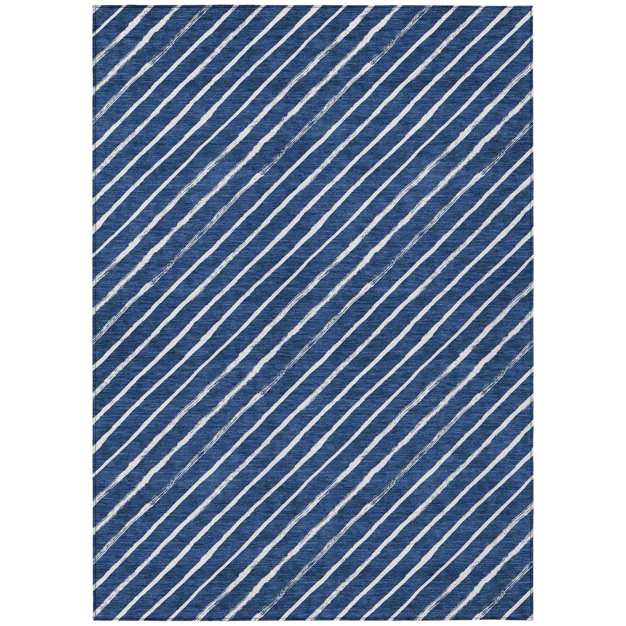Addison Rugs Quaaris Blue Washable Indoor-Outdoor Rug